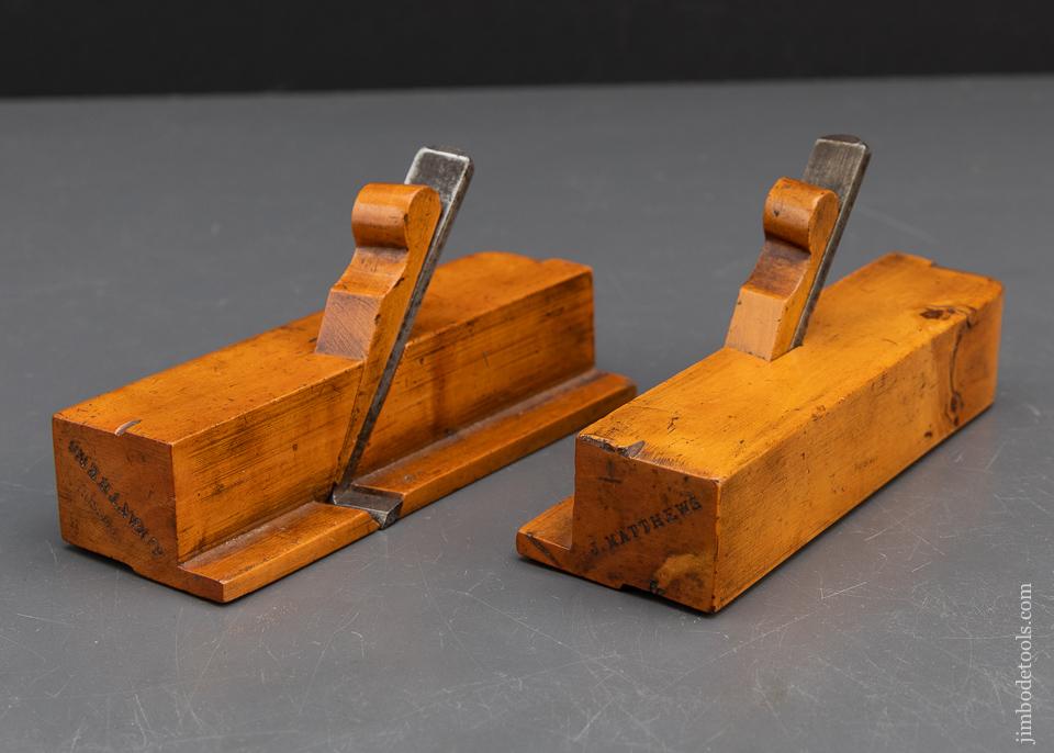 Pretty Pair of Boxwood Side Rabbet Planes - 93960U