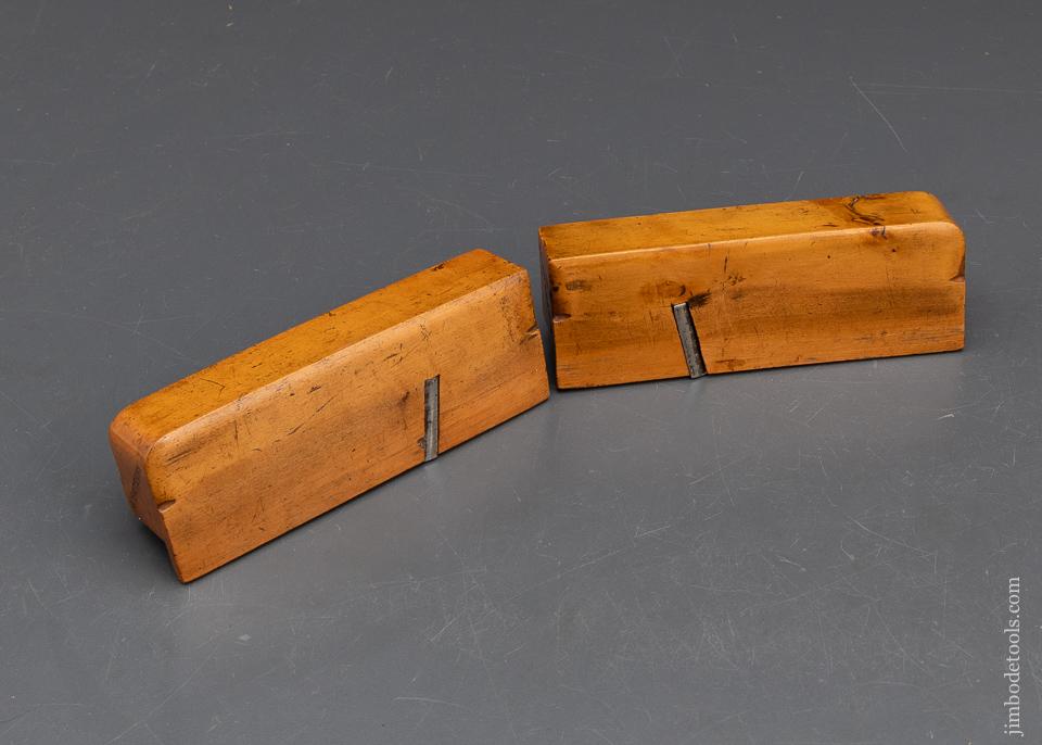 Pretty Pair of Boxwood Side Rabbet Planes - 93960U
