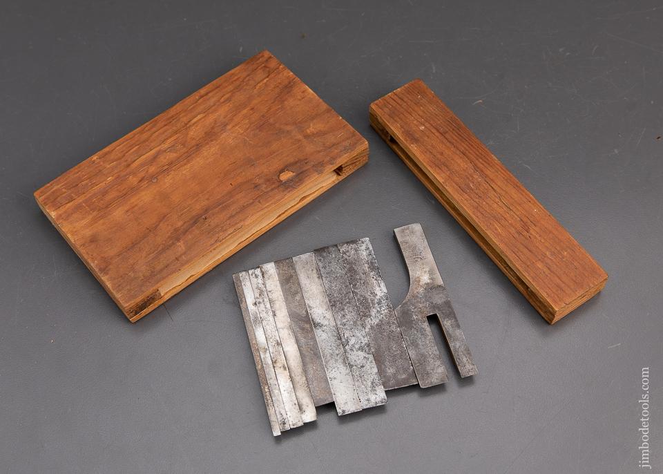 MILLERS Patent Set of Nine Cutters in Boc for MILLERS Patent No. 41, 42, 43, and 44 Planes - 93981