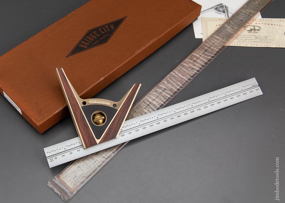 BRIDGE CITY TOOL WORKS CS-12/18 Combination Square NEW IN ORIGINAL BOX With Both 12 inch and 18 inch Rules! - 93998