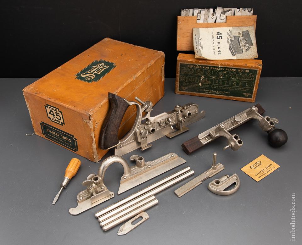 STANLEY No. 45 Combination Plane 100% COMPLETE - 94002