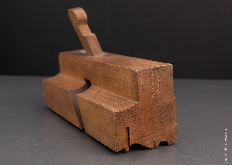 Three inch Crispy Complex Molding Plane by D.R. BARTON Rochester NY circa 1832-74 FINE - 94003