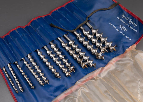 EXTRA FINE Complete Set of 13 STANLEY RUSSELL JENNINGS Auger Bits in Original Roll - 94008