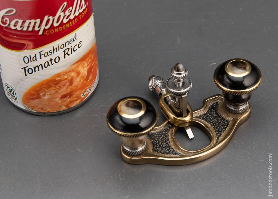 Fabulous & Ornate! Miniature Router Plane with Buffalo Horn Handles by ABEIL RIOS - 94015U