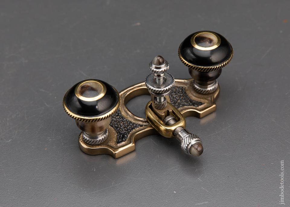 Fabulous & Ornate! Miniature Router Plane with Buffalo Horn Handles by ABEIL RIOS - 94015U