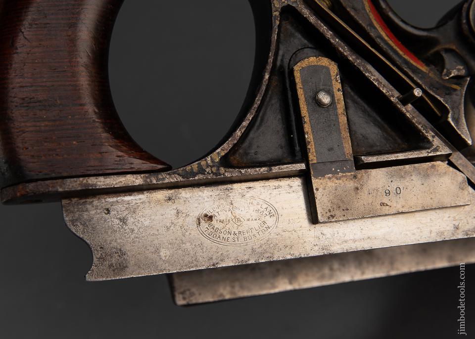 Stunning! MAYO's Patent Plow Plane with Original Gold, Red, and Black Paint - 94023