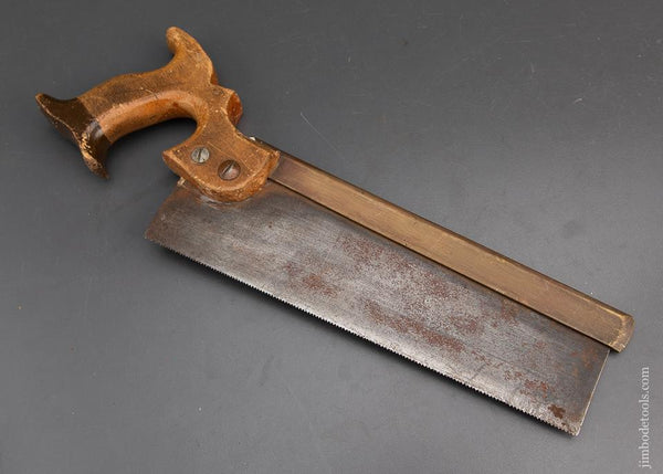 15 point 10 inch Rip ASHTON & SONS SHEFFIELD Brass Back Dovetail Saw - 94032