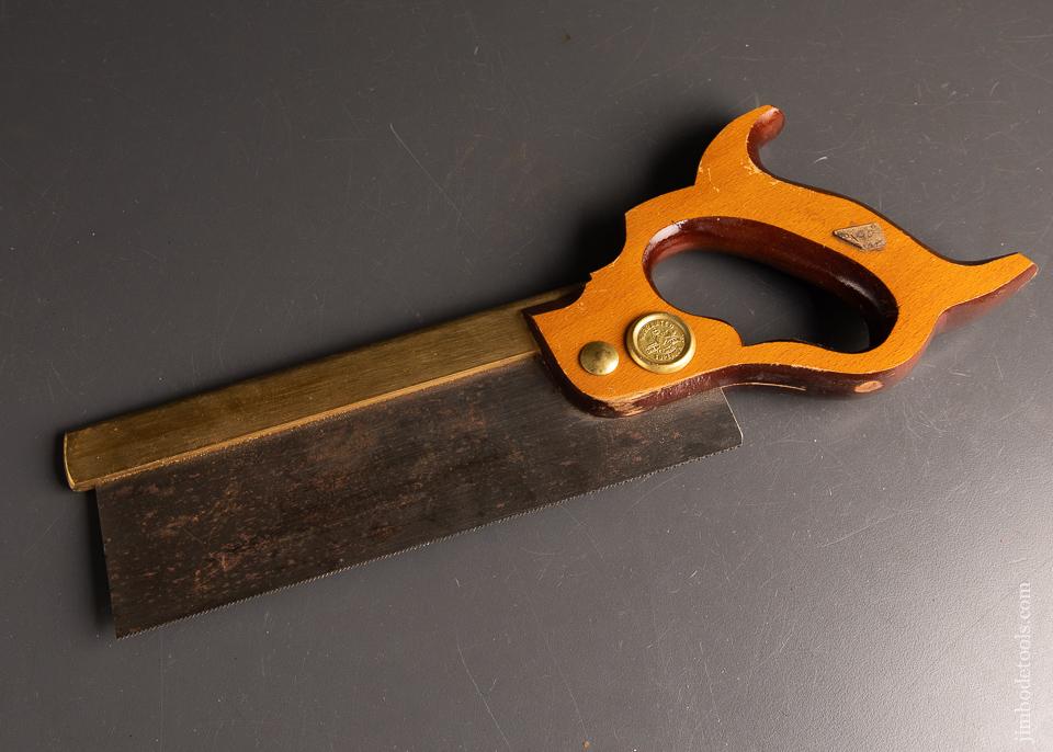 UNUSED! 20 point 8 inch Rip ROBERTS & LEE LONDON Brass Back Dovetail Saw - 94033