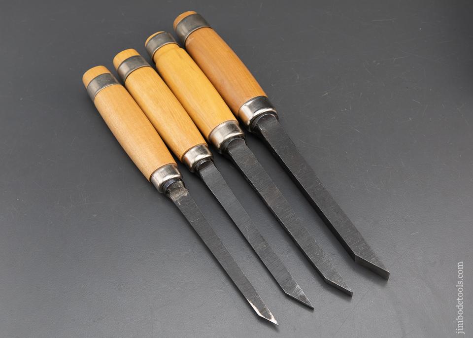 MINT  Set of Four GOLDENBERG FRANCE Pig Sticker Mortise Chisels - 94059