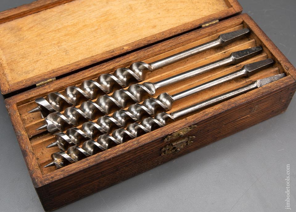 EXTRA Extra FINE! Complete Set of 13 RUSSELL JENNINGS Auger Bits in Original Three Tiered Box - 94068