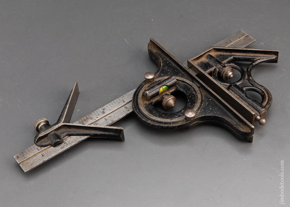 Twelve inch UNION TOOL CO Combination Square With Three Heads - 94139