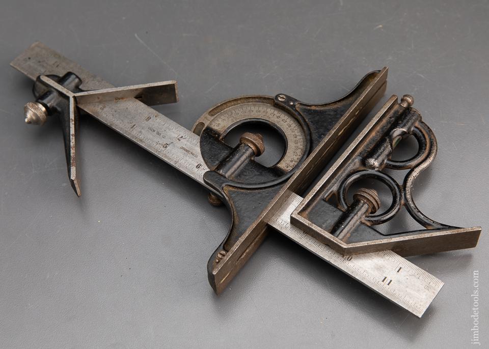 Twelve inch UNION TOOL CO Combination Square With Three Heads - 94139