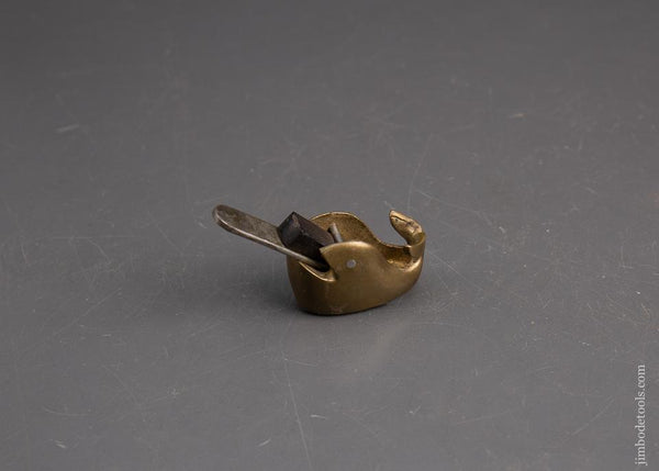 OTNER-BOTNER PAT. APL. FOR Brass Compassed & Radiused Whale Violinmaker's Plane - 94180