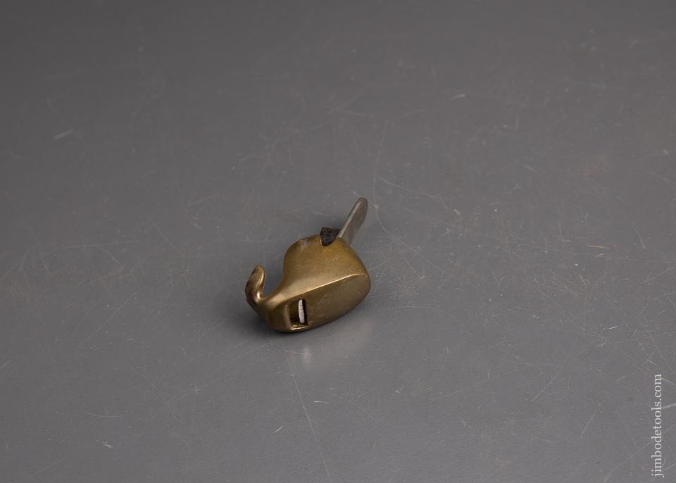 OTNER-BOTNER PAT. APL. FOR Brass Compassed & Radiused Whale Violinmaker's Plane - 94180