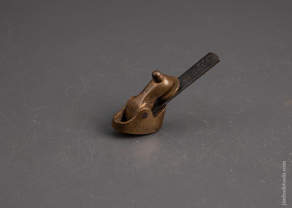 PRESTON Gunmetal 1" Compassed and Radiused Instrument Maker's Plane with Full Original PRESTON 5/16 Toothing Iron - 94181