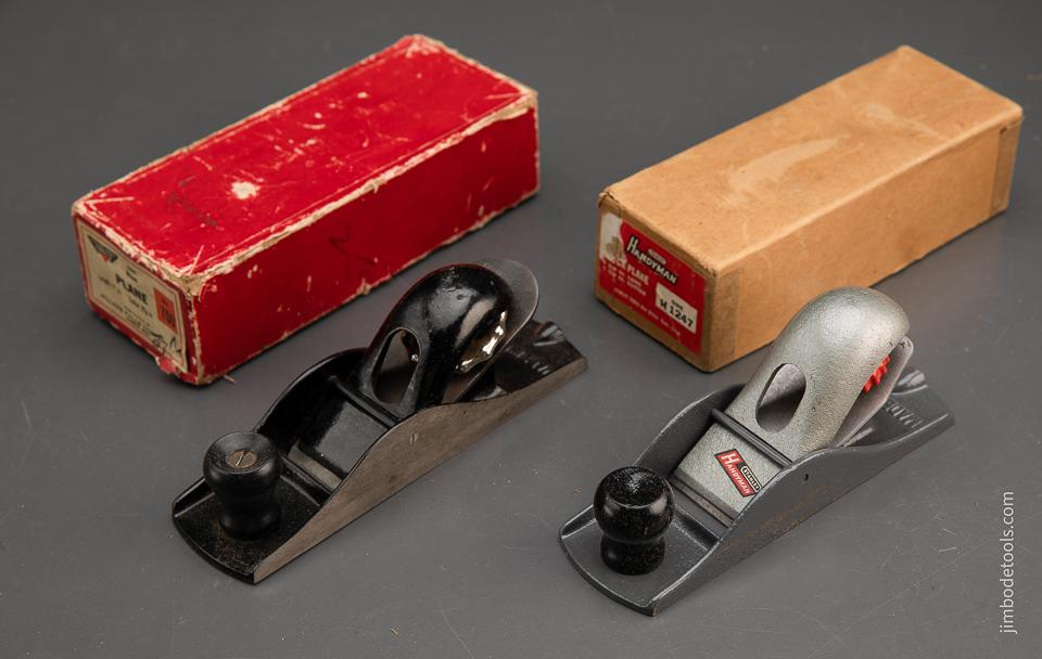 STANLEY HANDYMAN No. H1247 Block Plane and MILLERS FALLS No. 700 Block Plane in Original Boxes - 94207