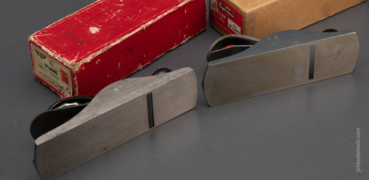 STANLEY HANDYMAN No. H1247 Block Plane and MILLERS FALLS No. 700 Block Plane in Original Boxes - 94207