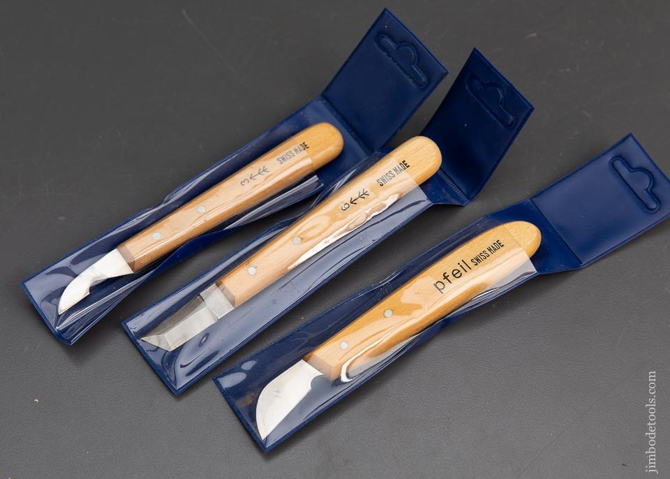 NEW Three PFEIL SWISS MADE Carving Tools in Original Packages - 94225