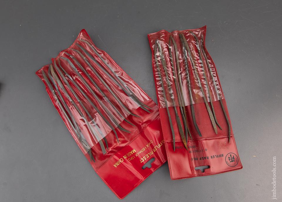 NEW Set of Eight Rifflers and Set of Ten Rifflers in Original Packages - 94226