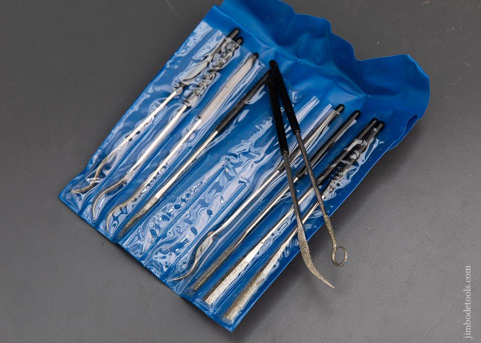 NEW Set of Ten PROMAX TOOL CORP 60 Grit 140 x 30 x 3mm Rifflers in Original Package - 94227