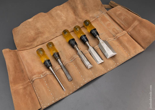 FREUD No. WC-110 Set of Ten Woodworking Chisels with Decals in