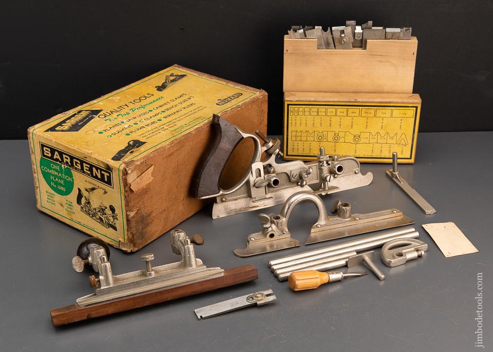 STANLEY No. 45 Combination Plane 100% COMPLETE and NEAR MINT in Original Box Made for SARGENT - 94350