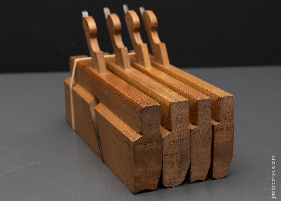 Two MINT Pair of Hollows & Rounds Molding Planes by CASEY & CO AUBURN NY circa 1830s-1850s - 94364