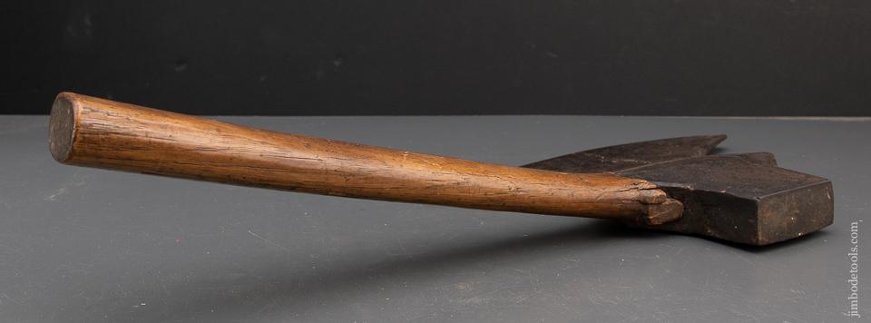 Spectacular! Pennsylvania Blacksmith Transitional Offset Single Bevel Broad Axe - 94381