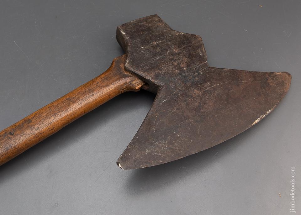 Spectacular! Pennsylvania Blacksmith Transitional Offset Single Bevel Broad Axe - 94381
