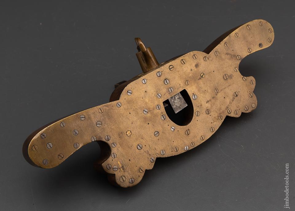Gorgeous Carved Router Plane with Brass Sole - 94390U