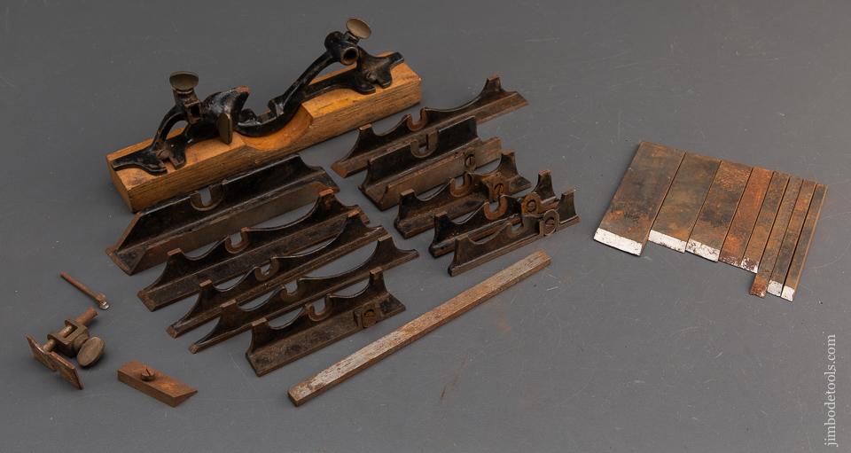 23 Pieces! Assorted FALES Patent Plow Plane Irons & Parts - 94414