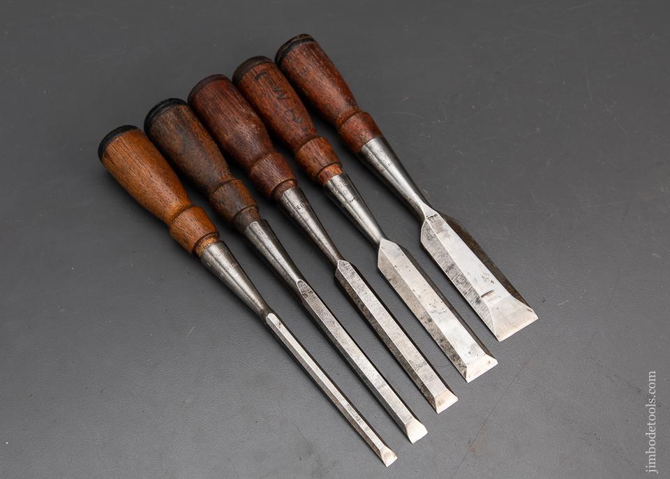 Set of Five STANLEY No. 750 Chisels - 94434