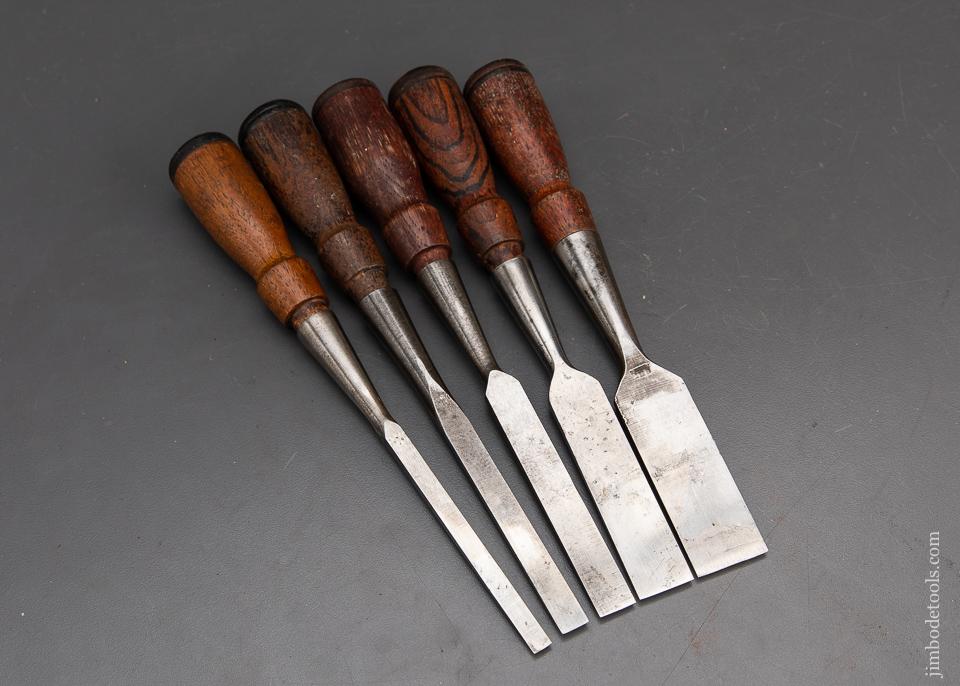 Set of Five STANLEY No. 750 Chisels - 94434