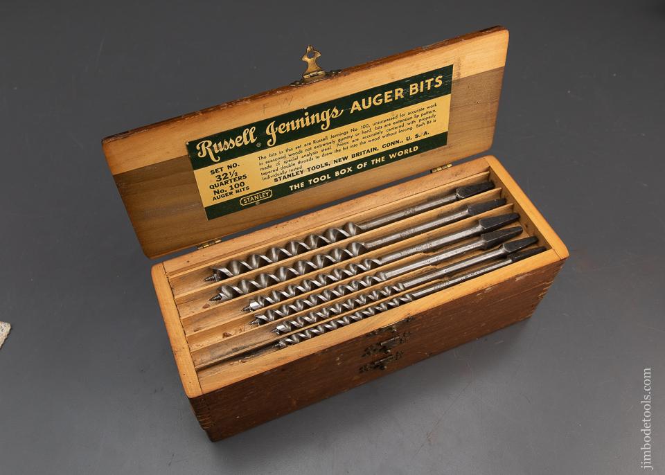 FINE & Complete Set of 13 RUSSELL JENNINGS Auger Bits in Original Three Tiered Box - 94442