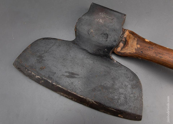 Very Good H. COLLINS Single Bevel Offset Broad Axe - 94469