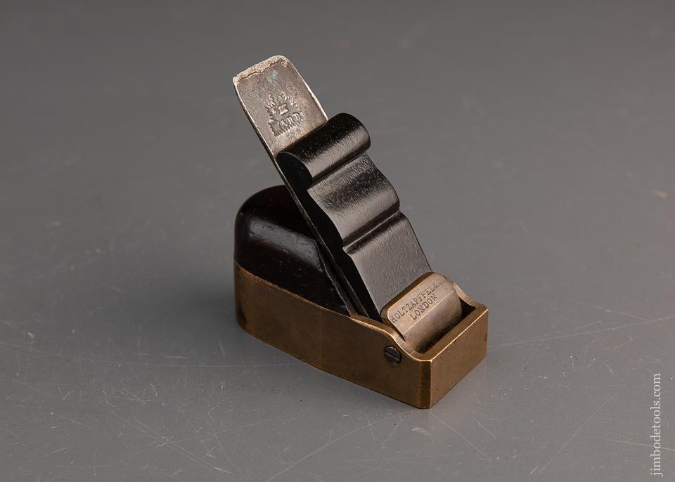 Rare! HOLTZAPFFEL Gunmetal Miniature Bull Nose Smooth Plane - 94479