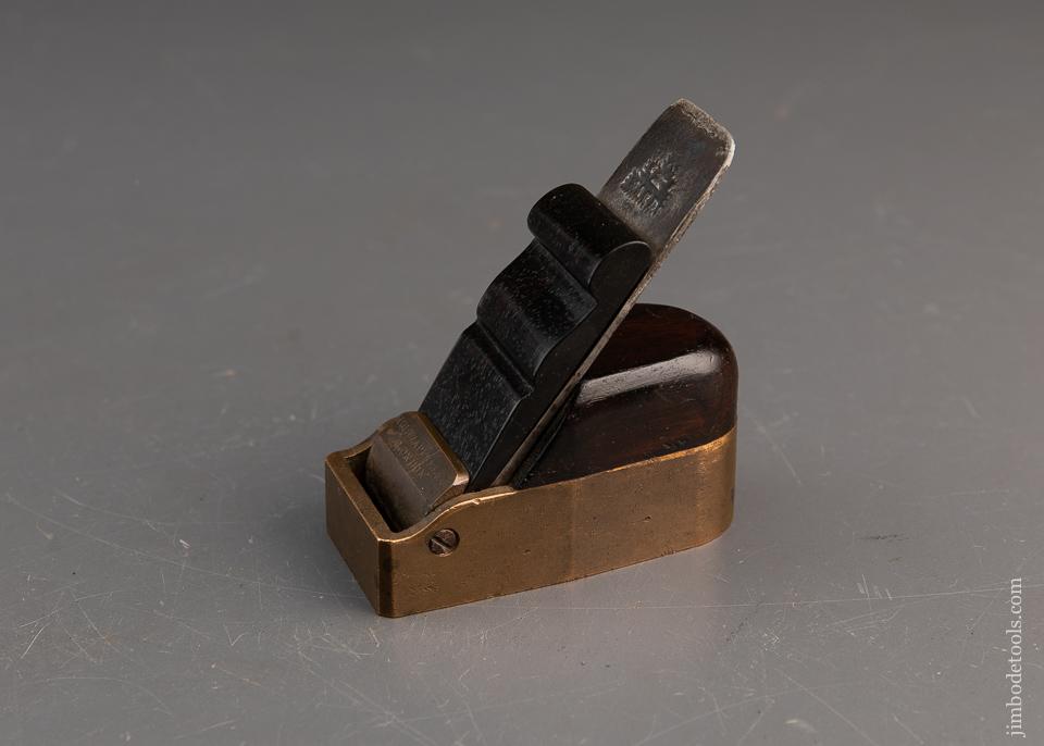 Rare! HOLTZAPFFEL Gunmetal Miniature Bull Nose Smooth Plane - 94479