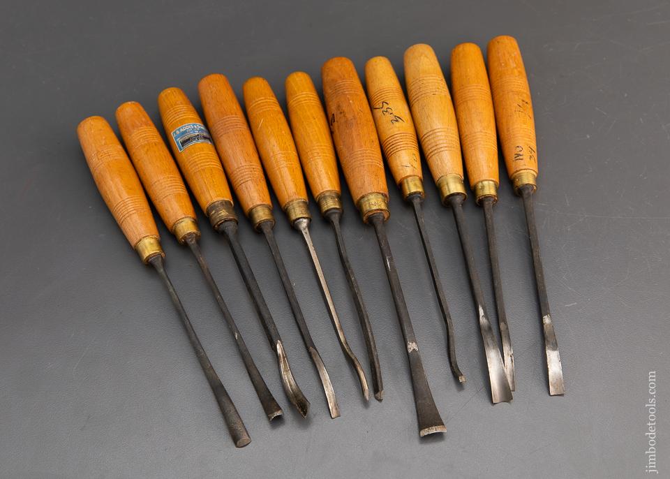 Mint & Unused Set of 11 ADDIS Spoon Gouges - 94496