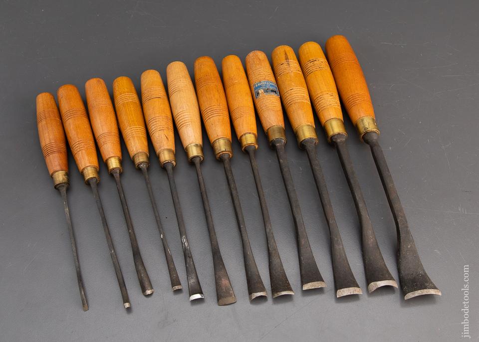 Mint & Unused Set of 12 ADDIS Spoon Gouges - 94498