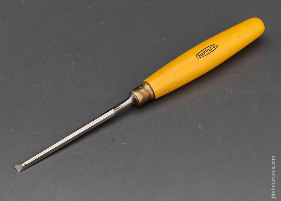 Dead Mint MARPLES 1/4 by 9 1/2 Boxwood Handled Bevel Edge Chisel - 94525