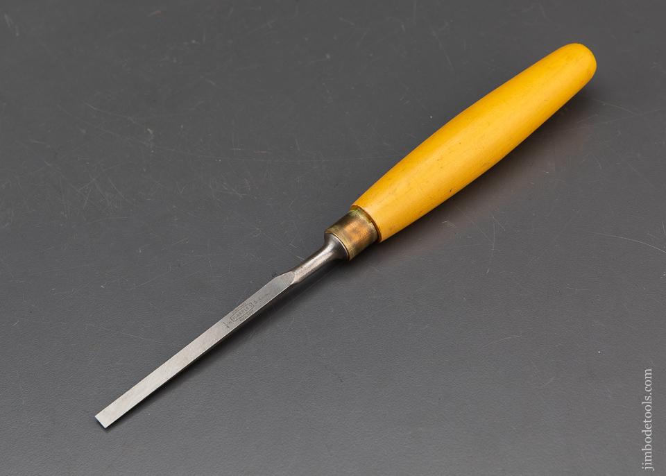 Dead Mint MARPLES 1/4 by 9 1/2 Boxwood Handled Bevel Edge Chisel - 94525