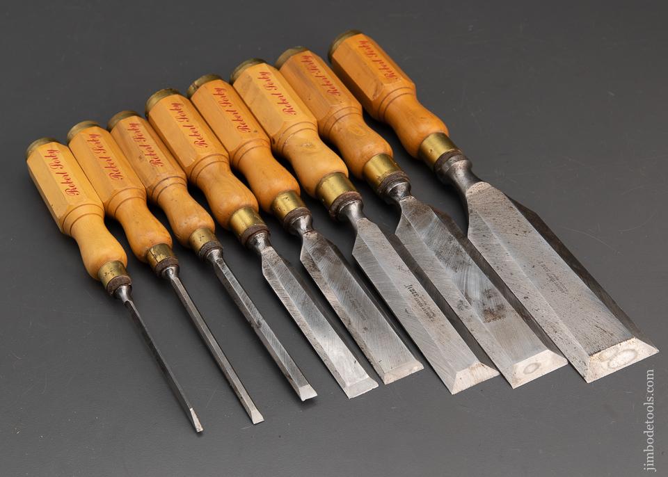 Fantastic 8 Piece Boxwood Handled Chisel Set by ROBERT SORBY - 94568