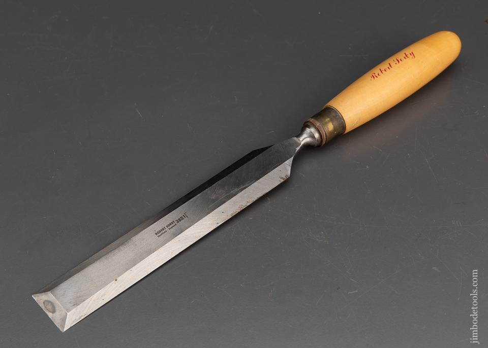 Near Mint 1 1/2 inch SORBY Boxwood Handled Paring Chisel - 94571