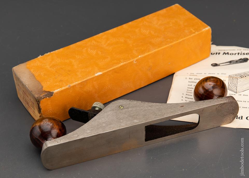 RUMBOLD PATENT Butt Mortise Plane Mint in Original Box - 94581