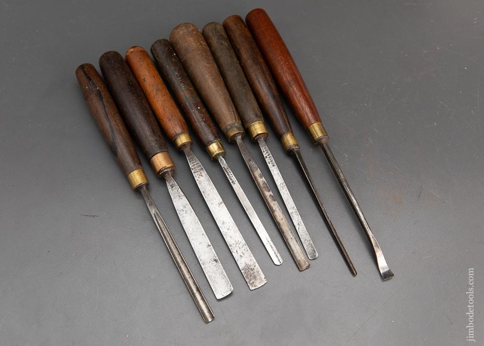 8 Good ADDIS Carving Chisels - 94593