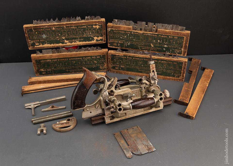 Fine STANLEY No. 55 combination Plane Complete - 94597