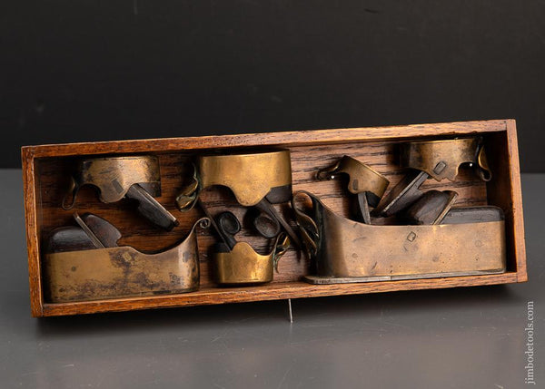 Collection of 7 Brass 17th/18th Century Instrument Maker's Planes The ...