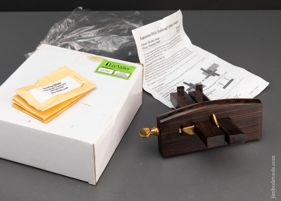 Mint LEE VALLEY Ebony Japanese Style Slitting Gauge - 94627