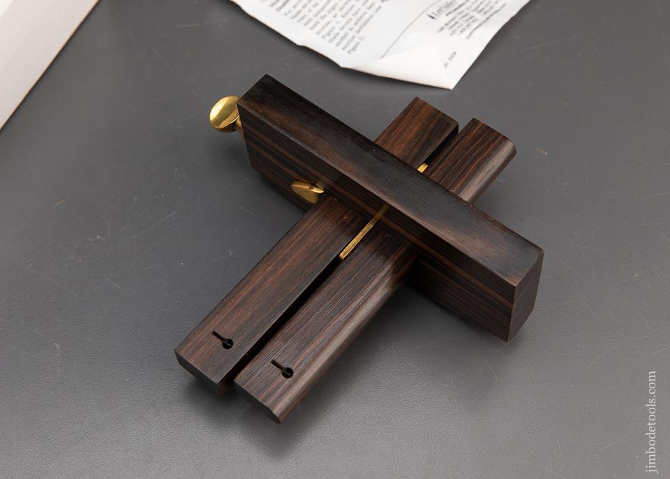 Mint LEE VALLEY Ebony Japanese Style Slitting Gauge - 94627