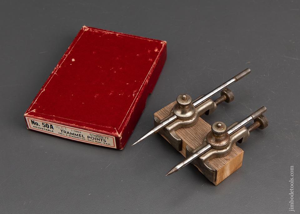 STARRETT No. 50A Trammel Points in Original Box - 94664